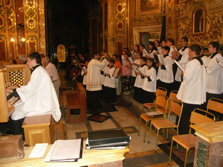 C1 Mario Curmi on the organ