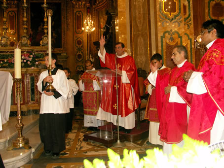 F1 Benediction at end of Mass