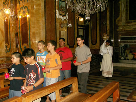 E1 Holy Eucharist back inside the Church