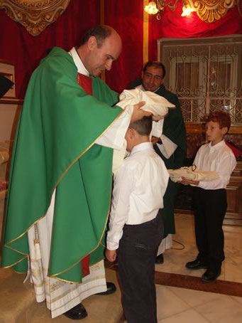 B5 Matthew being invested altar boy