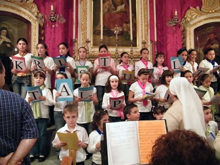 C1 Sr Michela directing the Santa Klara Choir