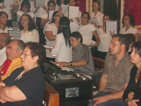 D6 Seminarian Mario Curmi at the organ