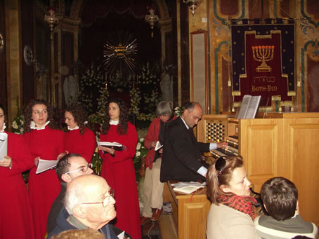 B4  Ronald Camilleri on the organ