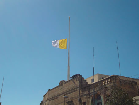 A5 Flag flies at half mast on Parish Offices