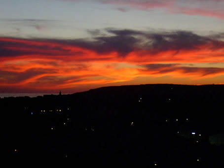 Sunset from Cemetery